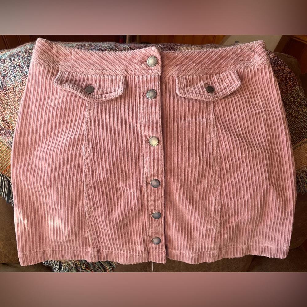 Divided Corduroy Skirt - Picture 1 of 3